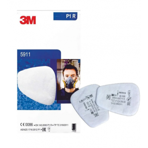 3M 5911 P1R Partikül Filtresi – Toz ve Partikül Koruyucu (Çift Paket)